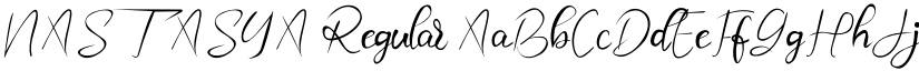 NASTASYA Regular font