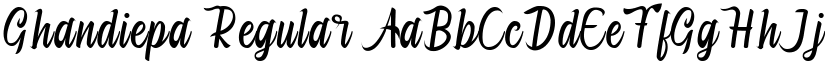 Ghandiepa Regular font
