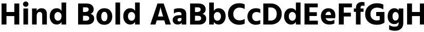 Hind Bold font