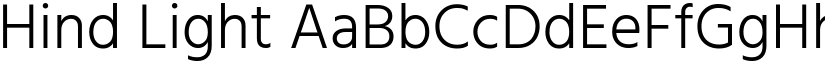 Hind Light font
