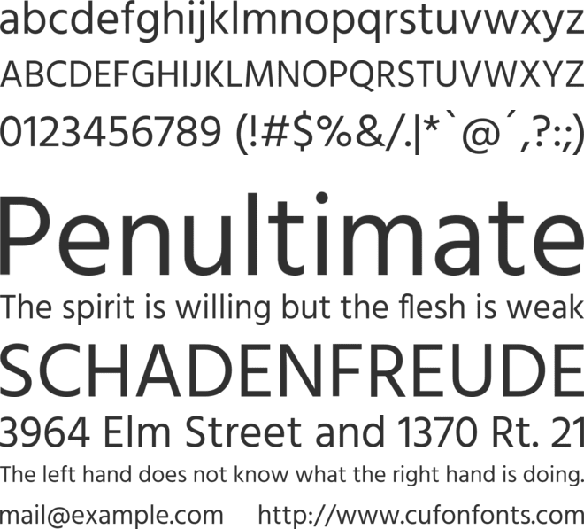 Hind font preview