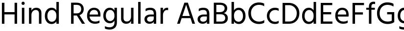 Hind Regular font