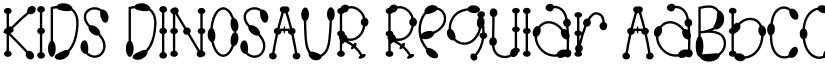 KIDS DINOSAUR Regular font