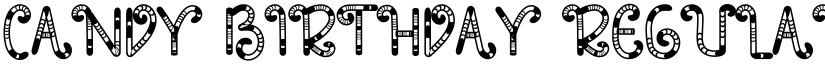 Candy Birthday Regular font