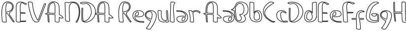 REVANDA Regular font