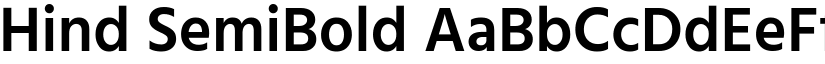 Hind SemiBold font