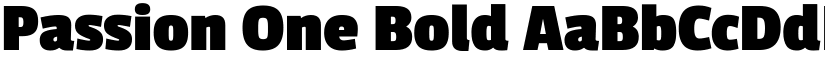Passion One Bold font