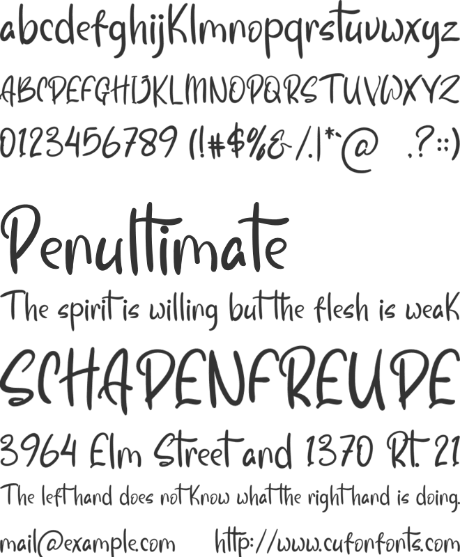 Fresh And Beauty font preview