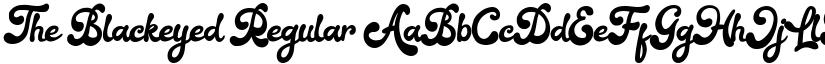 The Blackeyed Regular font