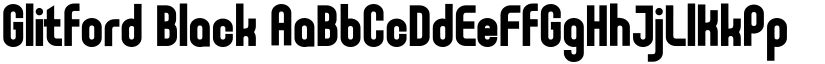 Glitford Black font
