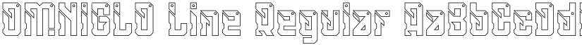 OMNIGLO Line Regular font