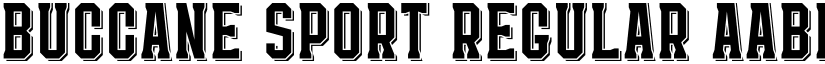 Buccane Sport Regular font