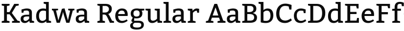 Kadwa Regular font