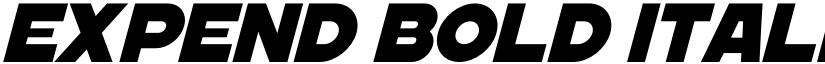 EXPEND Bold Italic font