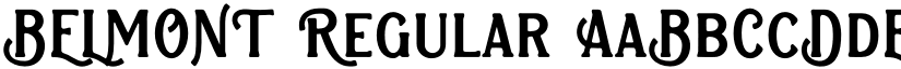 BELMONT Regular font