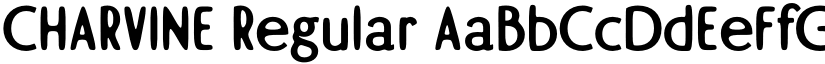 CHARVINE Regular font