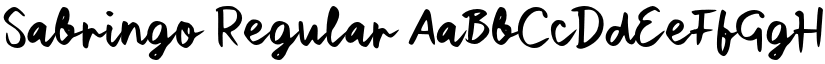 Sabringo Regular font