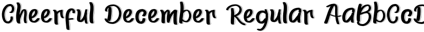 Cheerful December Regular font