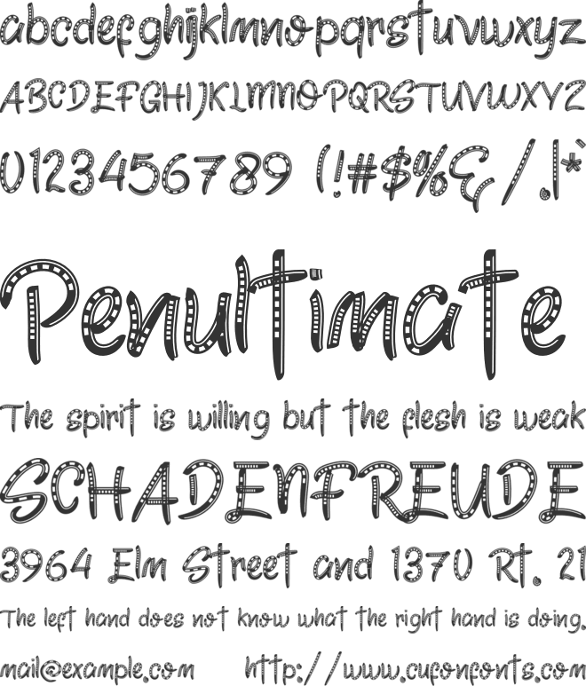 Sea Octopus font preview