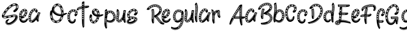 Sea Octopus Regular font