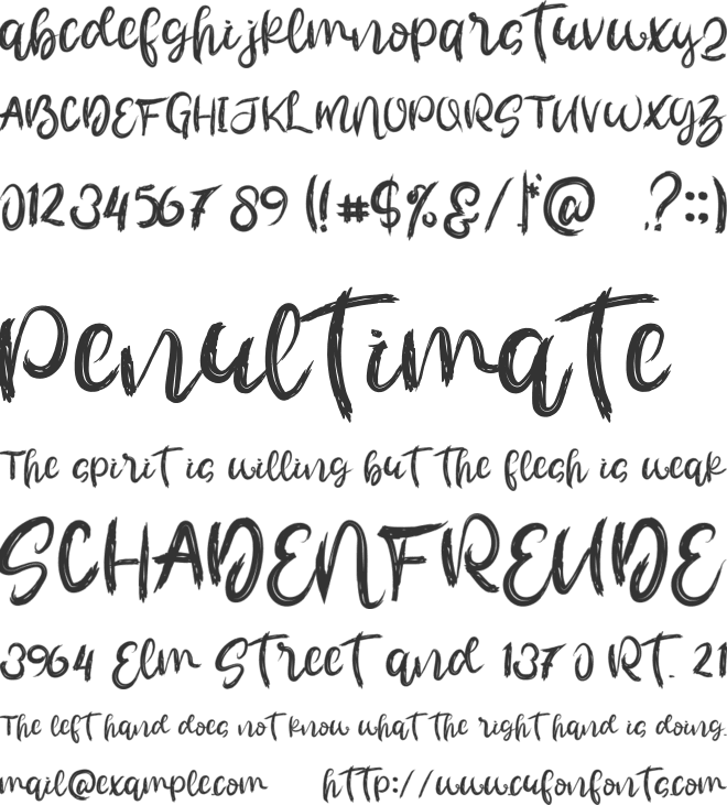 Resto Steak font preview