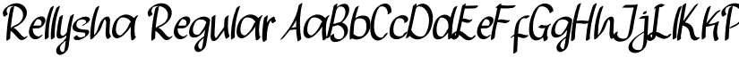 Rellysha Regular font