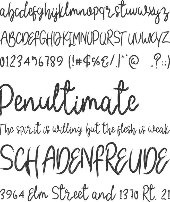 Halloween Is Coming font preview