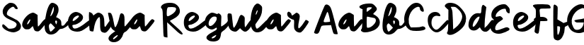 Sabenya Regular font