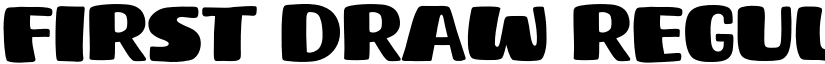 First Draw Regular font