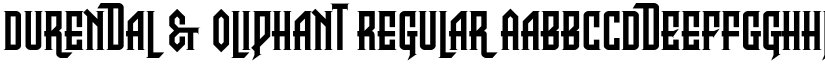 Durendal & Oliphant Regular font