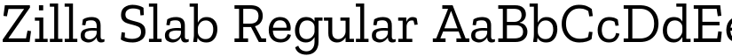 Zilla Slab Regular font