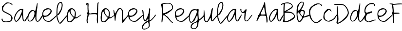 Sadelo Honey Regular font