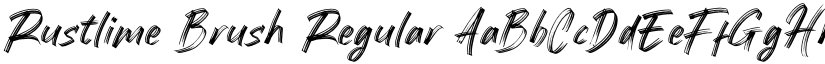 Rustlime Brush Regular font