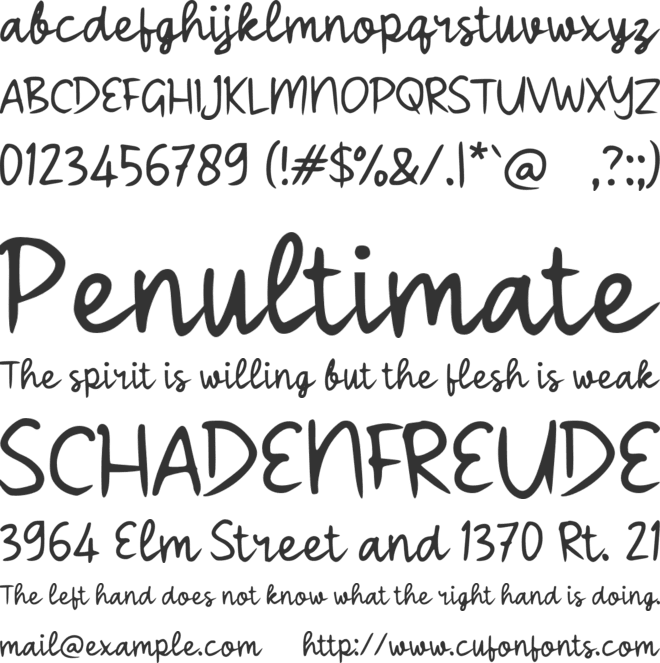 Sacarik font preview