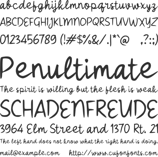 Sadekyon font preview