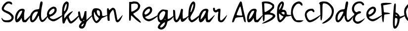 Sadekyon Regular font