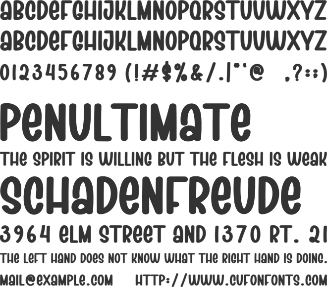 Summer Hugs font preview