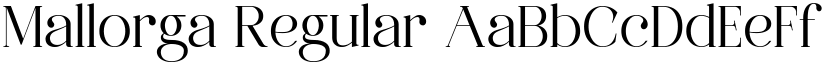 Mallorga Regular font
