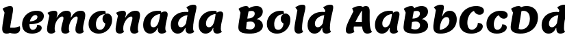 Lemonada Bold font