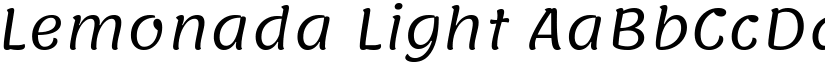 Lemonada Light font