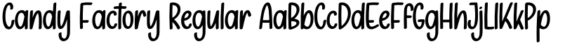 Candy Factory Regular font