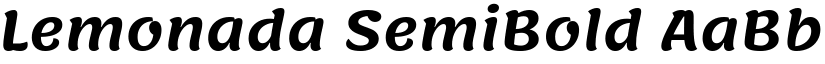 Lemonada SemiBold font
