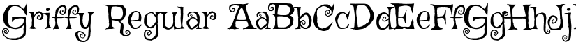 Griffy Regular font