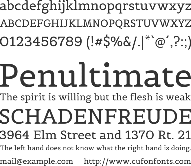 Belgrano font preview