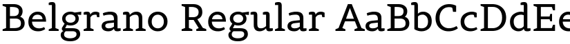 Belgrano Regular font