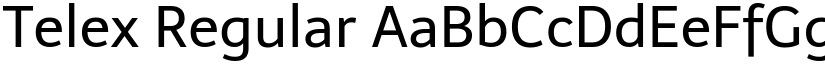 Telex Regular font