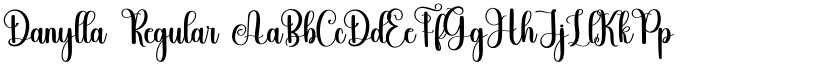 Danylla Regular font