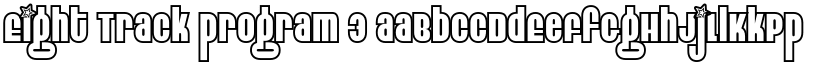 Eight Track program 3 font