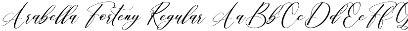 Arabella Forteny Regular font