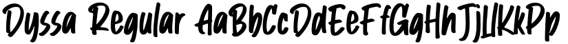 Dyssa Regular font